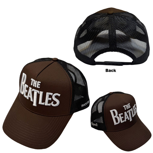 The Beatles Baseball Cap: Drop T Logo & Apple