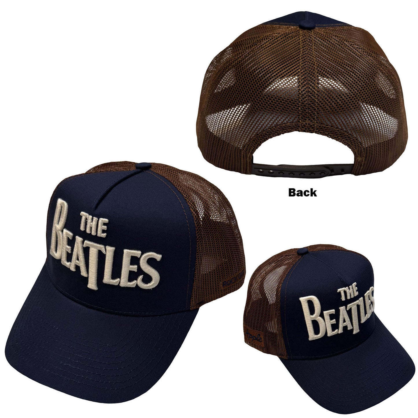 The Beatles Baseball Cap: Drop T Logo & Apple