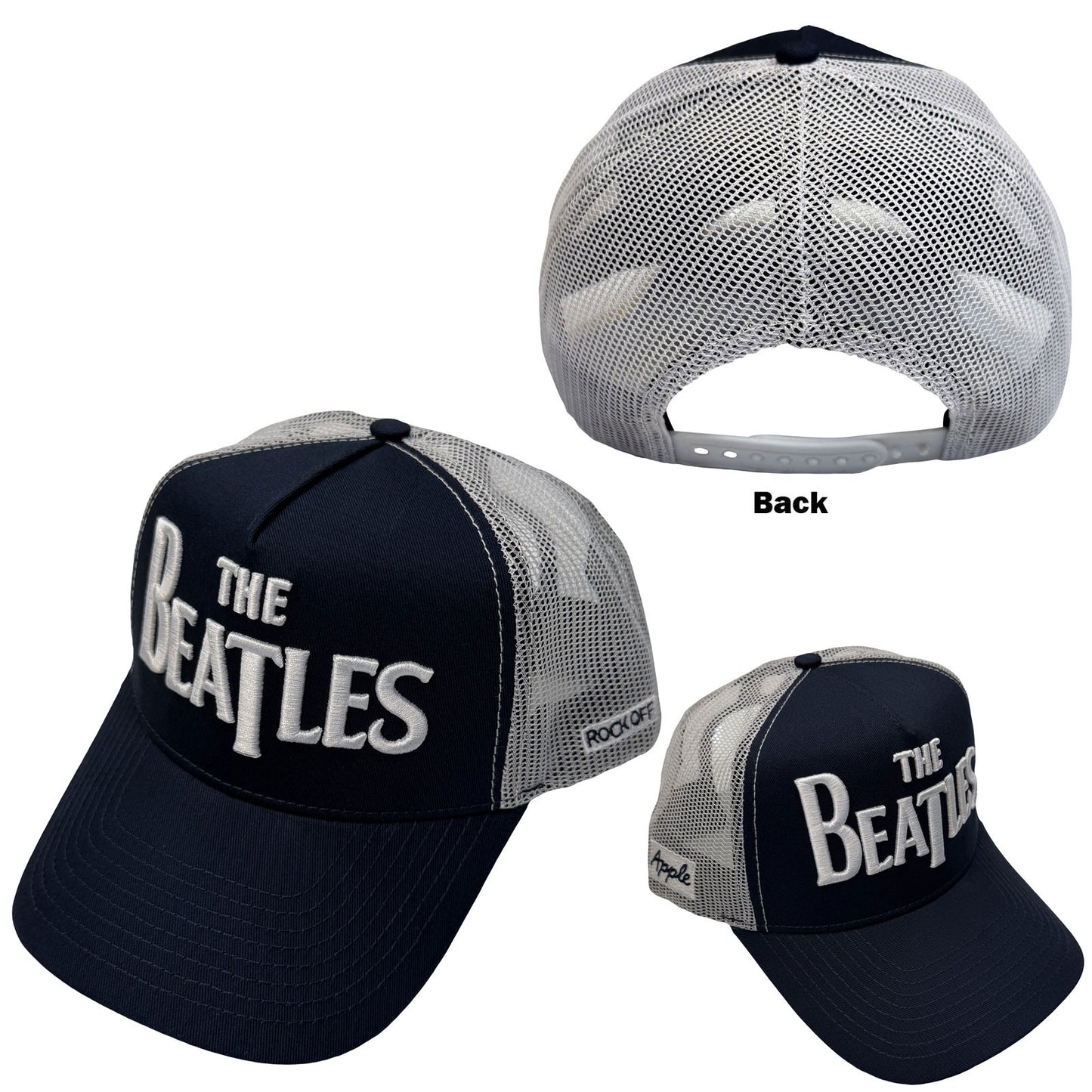 The Beatles Baseball Cap: Drop T Logo & Apple