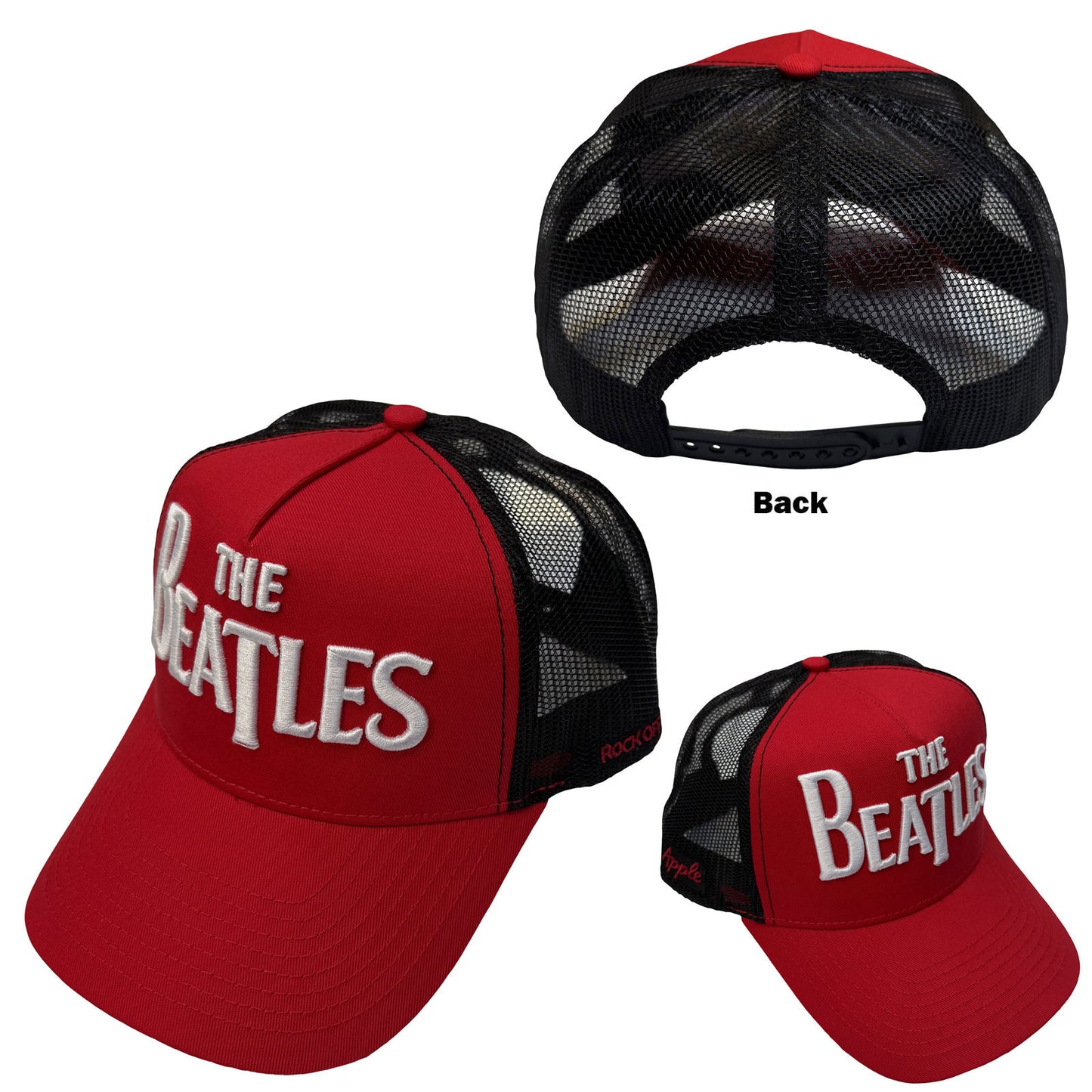 The Beatles Baseball Cap: Drop T Logo & Apple