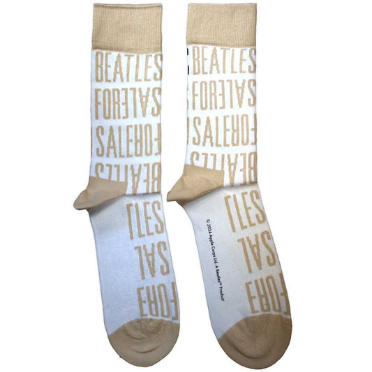 The Beatles Socks: For Sale Text Repeat