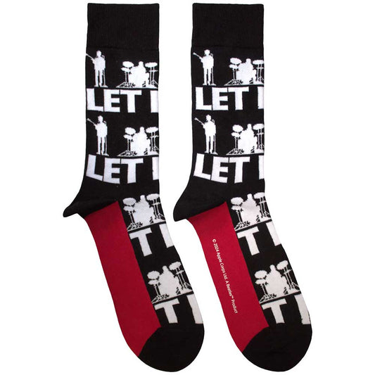 The Beatles Socks: Let It Be Silhouettes Repeat