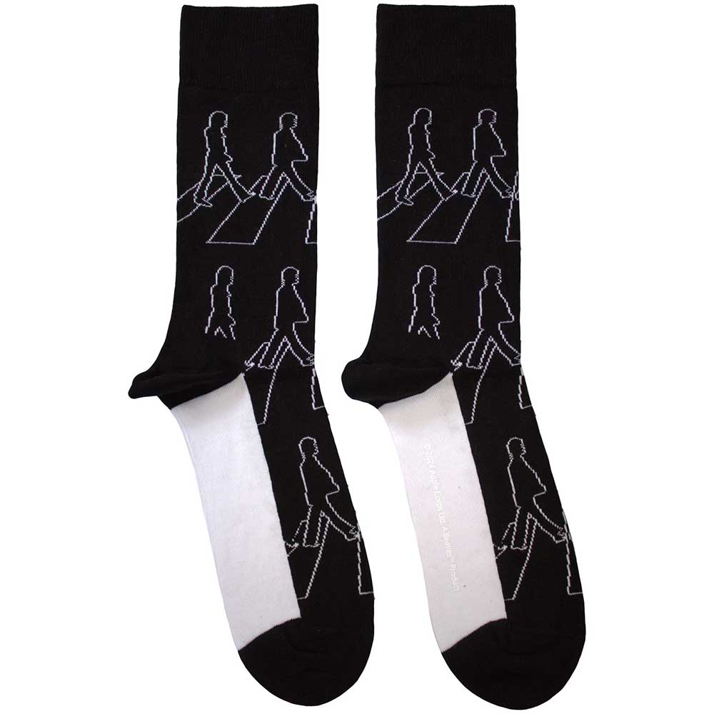 The Beatles Socks: Abbey Road Outlines