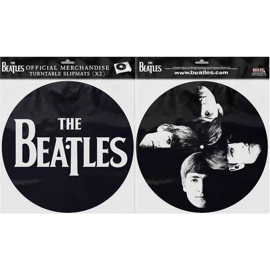 The Beatles Turntable Slipmat Set: Drop T Logo & Faces