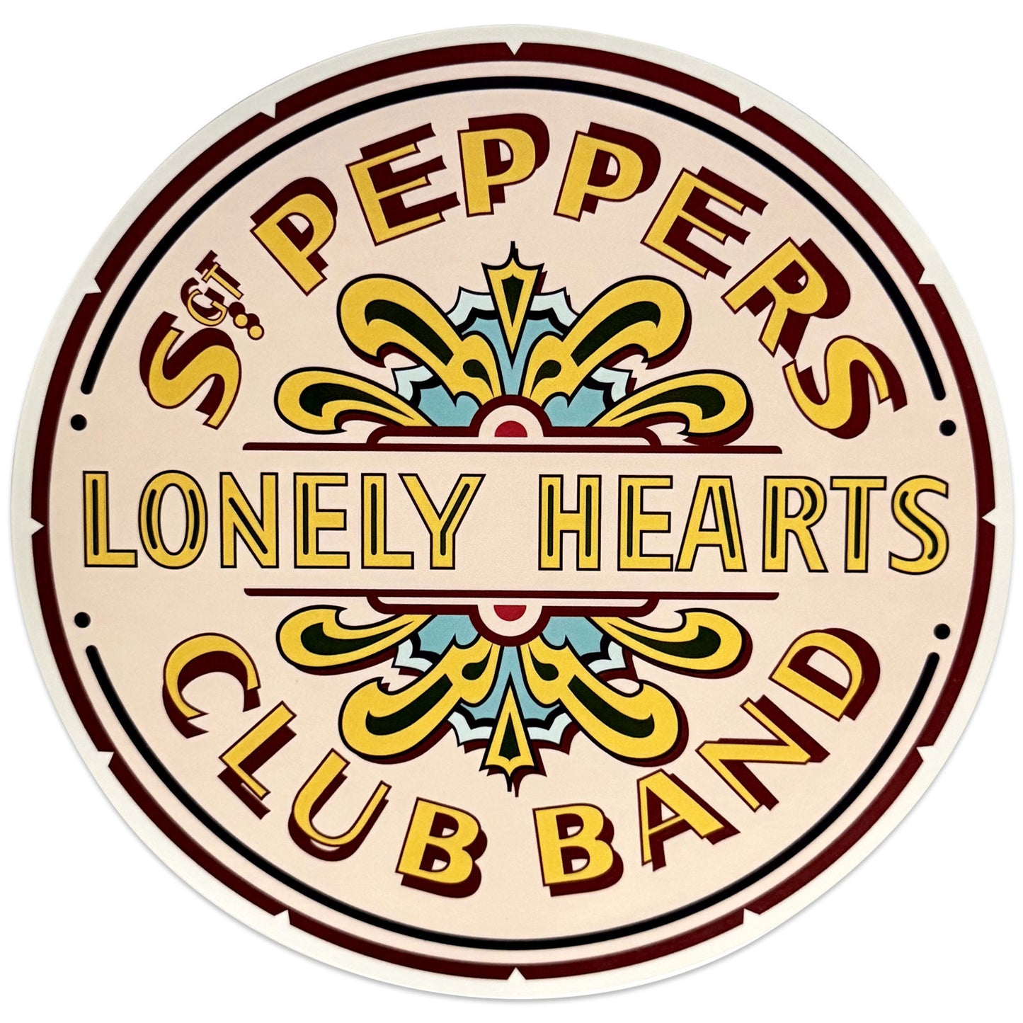 The Beatles Sticker: Sgt Pepper Drum
