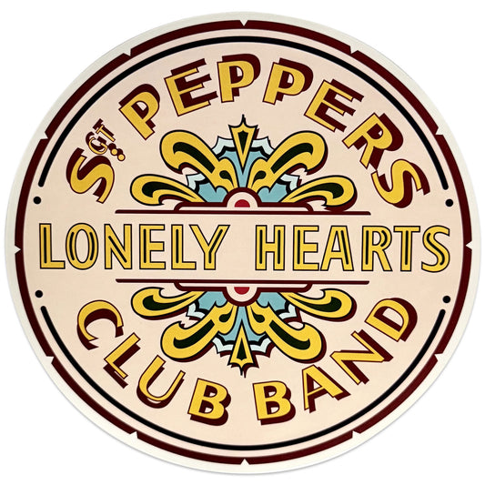 The Beatles Sticker: Sgt Pepper Drum