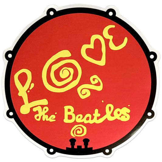 The Beatles Sticker: Love Drum