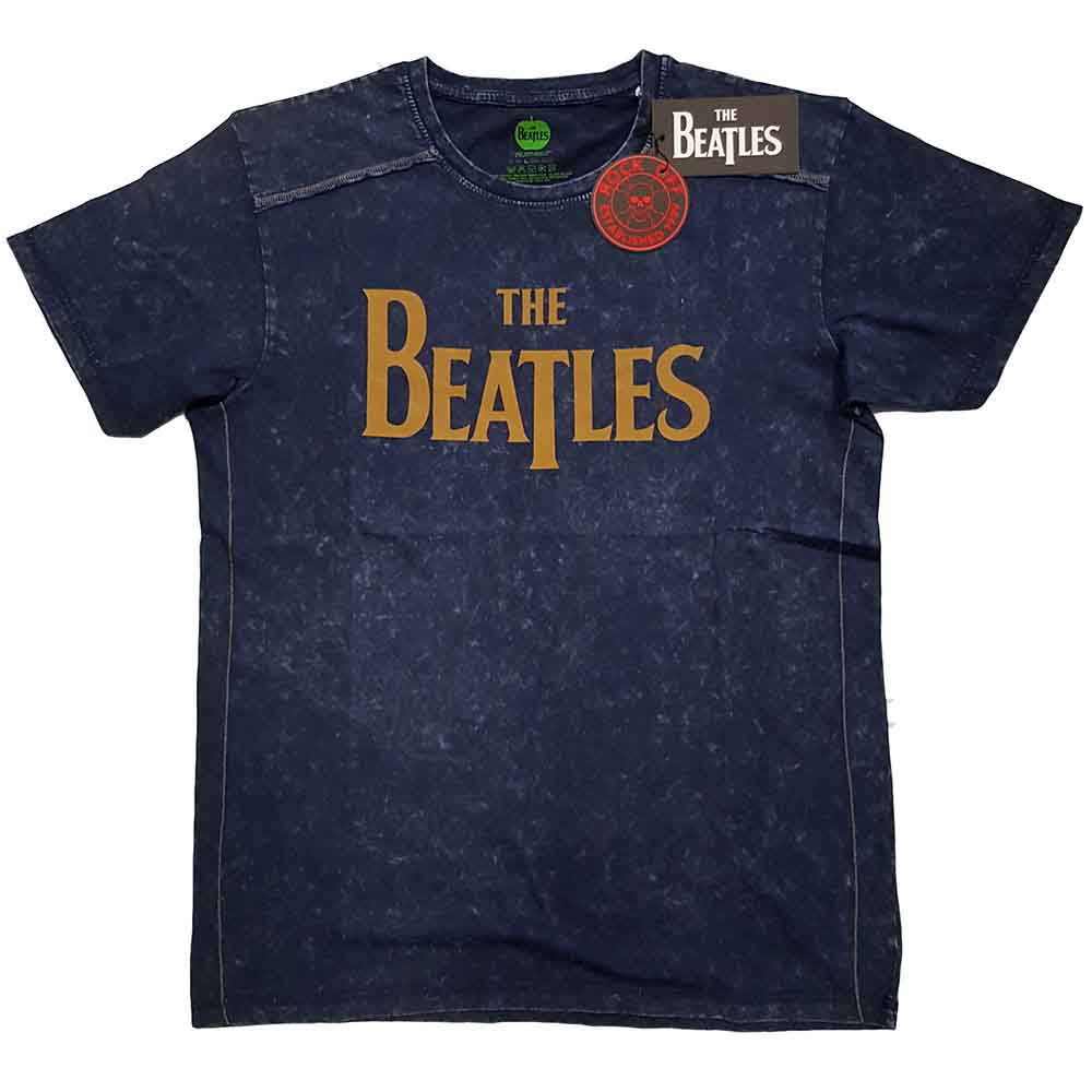The Beatles T-Shirt: Drop T Logo Snow Wash