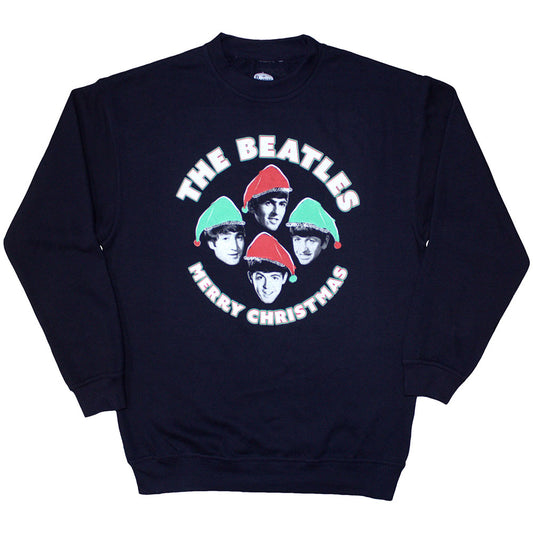 The Beatles Sweatshirt: Xmas Hats