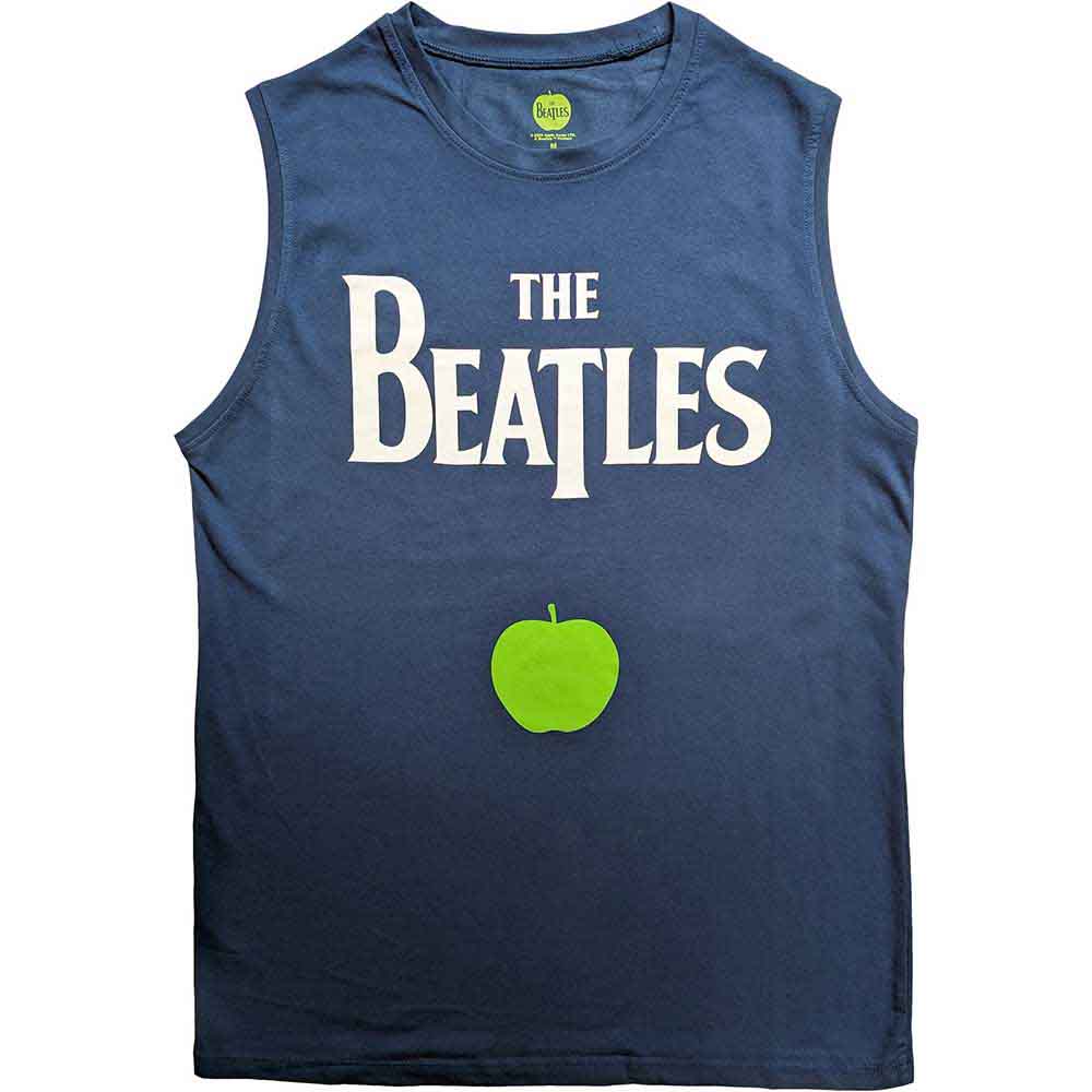 The Beatles Tank T-Shirt: Drop T Logo & Apple