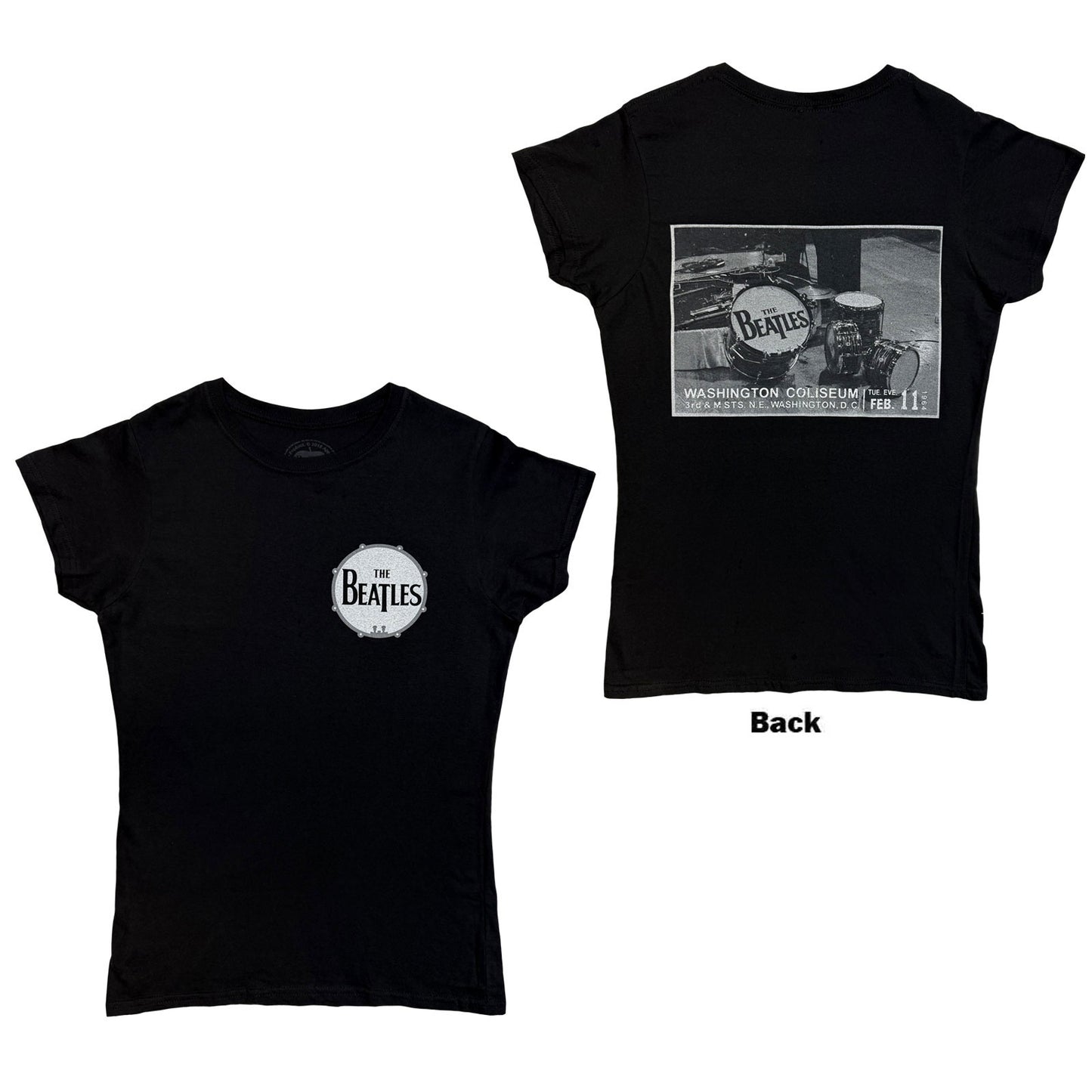 The Beatles Ladies T-Shirt: Washington Coliseum