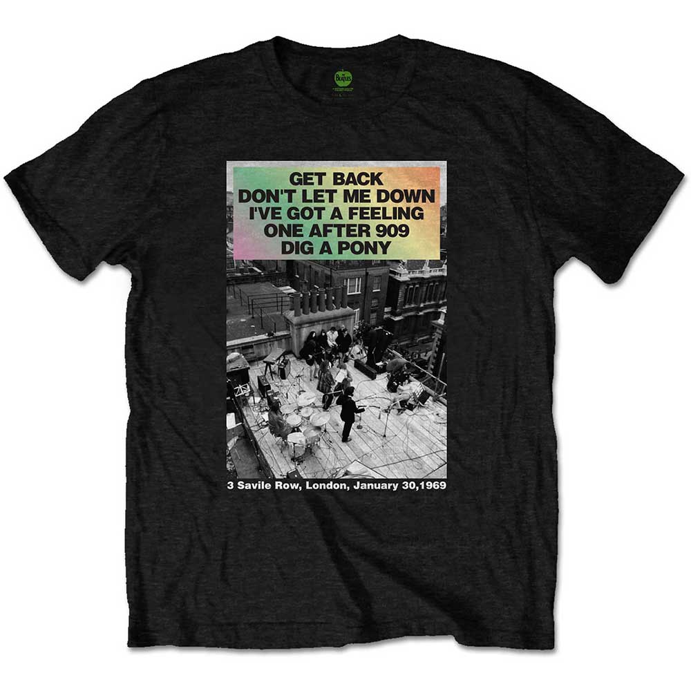 The Beatles T-Shirt: Rooftop Songs Gradient