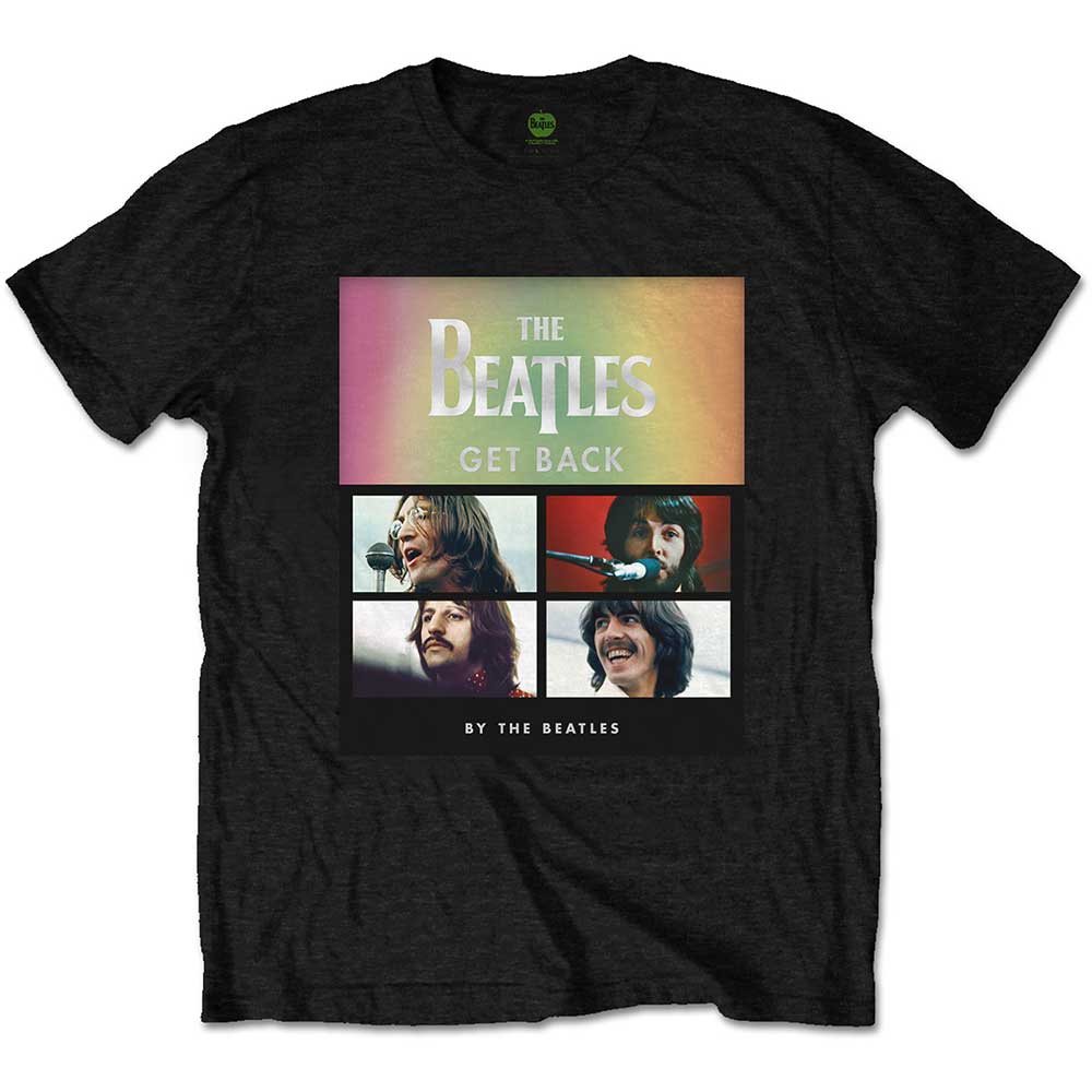 The Beatles T-Shirt: Album Faces Gradient Silver Printing