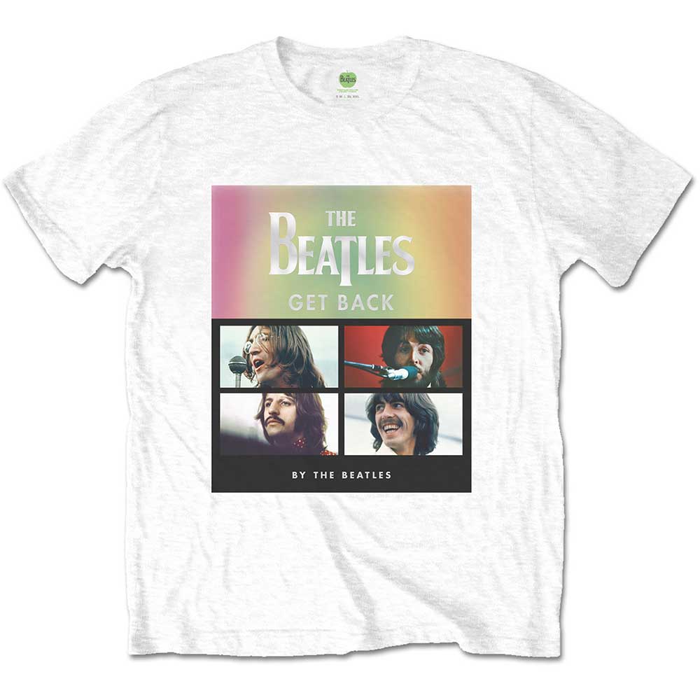 The Beatles T-Shirt: Album Faces Gradient Silver Printing