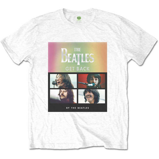 The Beatles T-Shirt: Album Faces Gradient Silver Printing