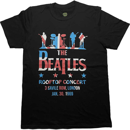 The Beatles T-Shirt: Drop T Rooftop Flag