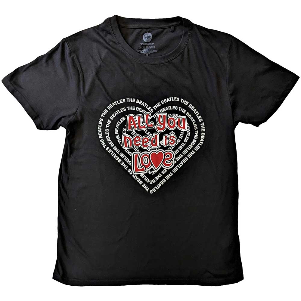 The Beatles T-Shirt: All You Need Is Love Heart