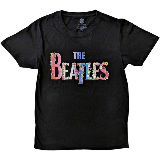 The Beatles T-Shirt: Floral Logo
