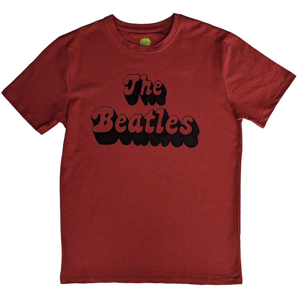 The Beatles T-Shirt: Text Logo Shadow