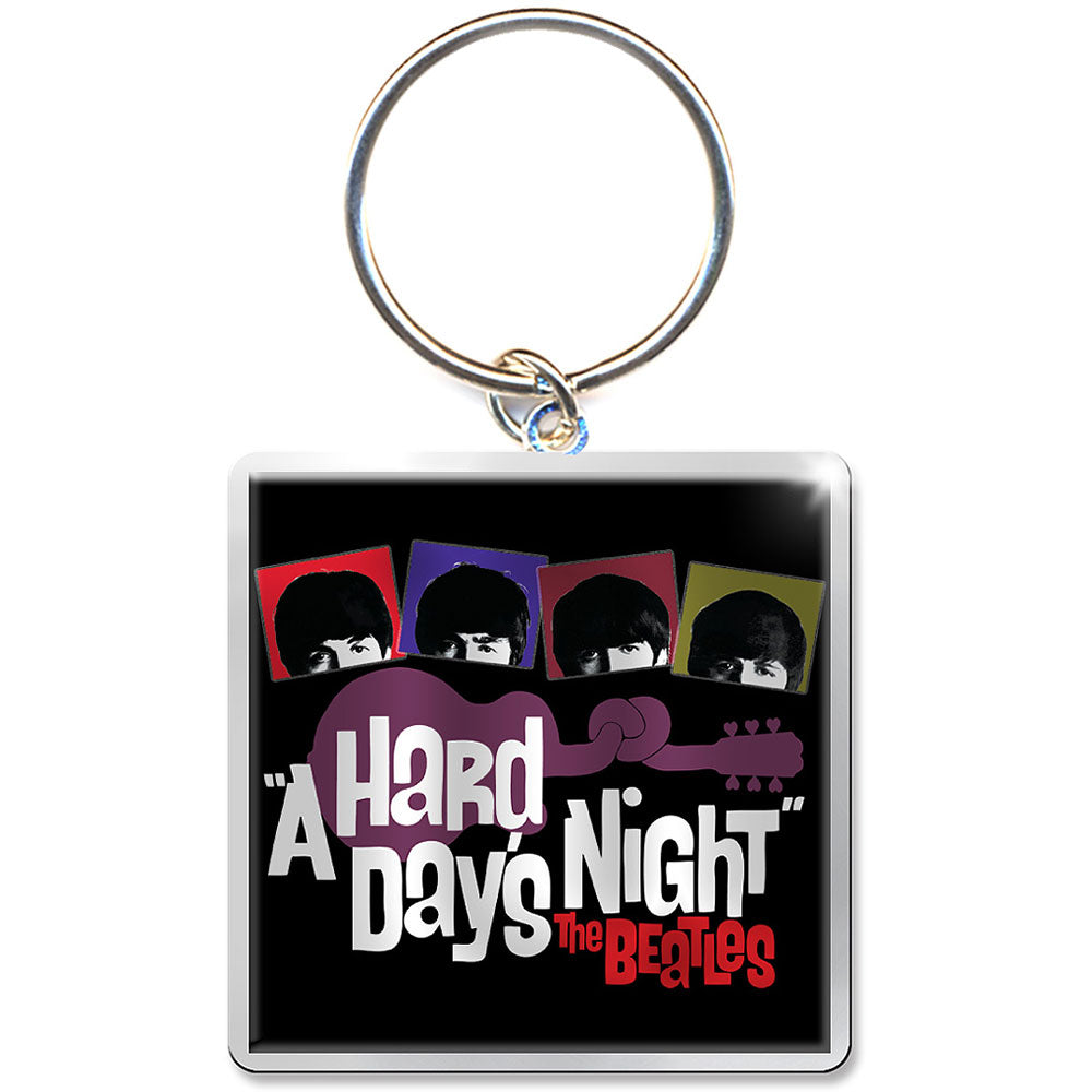 The Beatles Keychain: Hard Days Night Guitar Photo Print