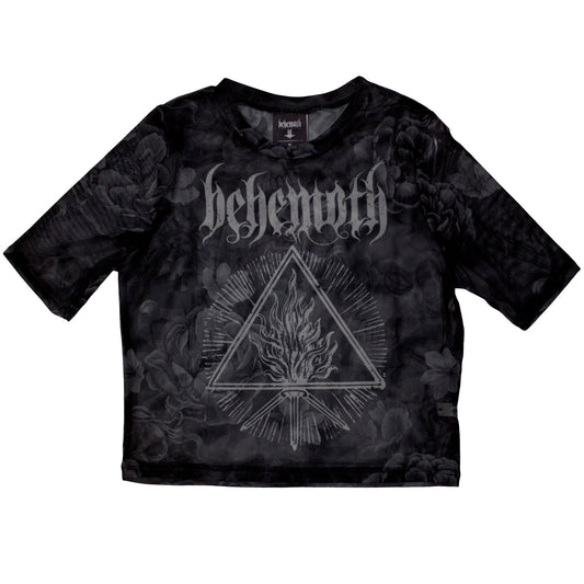 Behemoth Ladies Mesh Crop Top: Furor Divinus