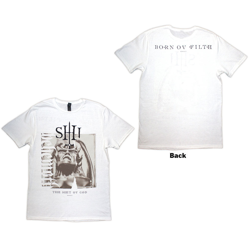 Behemoth T-Shirt: The Shit Ov God Sepia Parchment