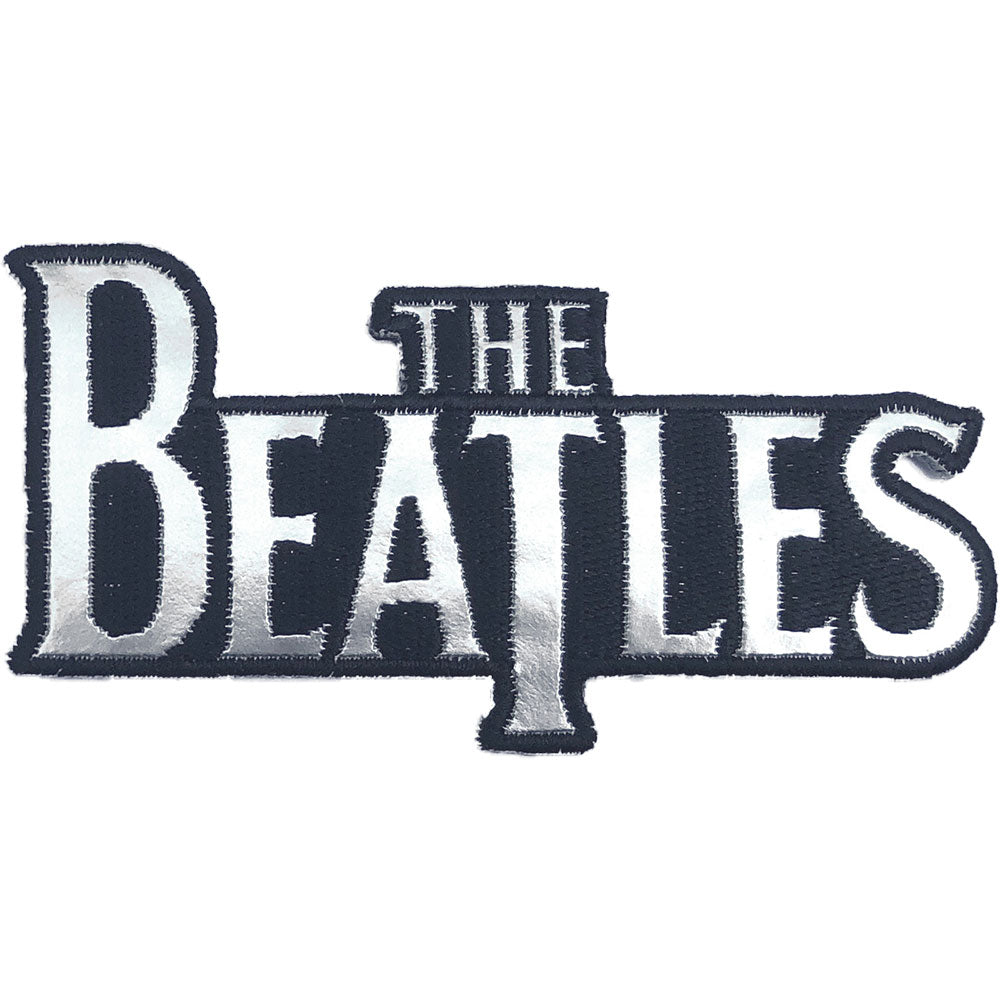 The Beatles Patch: Silver Drop T Logo Die-Cut