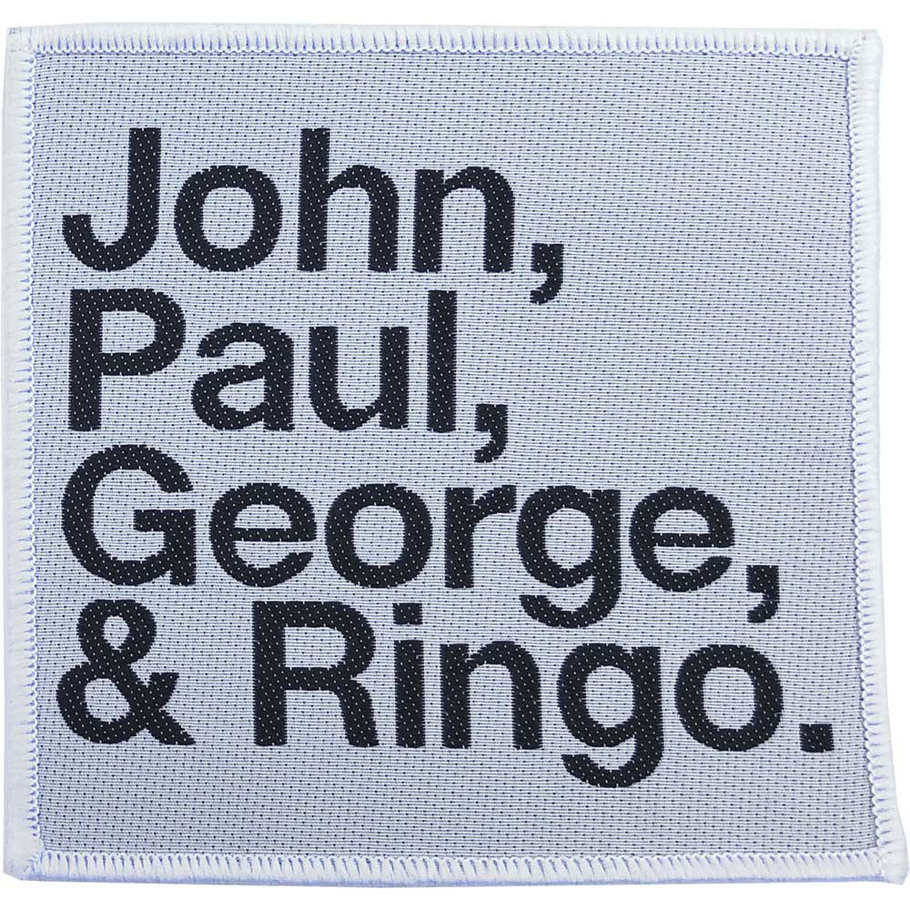 The Beatles Patch: John  Paul  George  Ringo Black on White