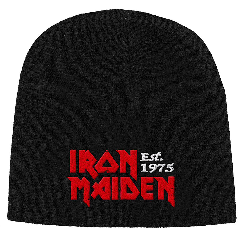 Iron Maiden Beanie Hat: Est 1975