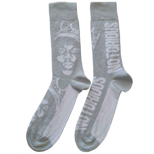 Biggie Smalls Socks: Crown Monochrome