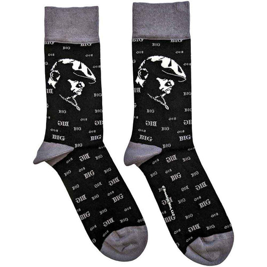 Biggie Smalls Socks: Side Portrait