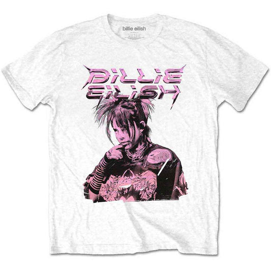 Billie Eilish T-Shirt: Purple Illustration