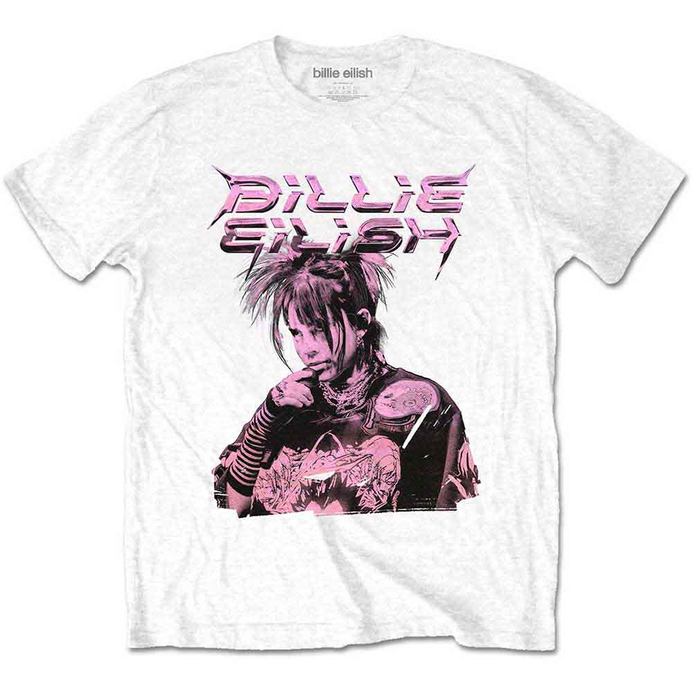 Billie Eilish T-Shirt: Purple Illustration