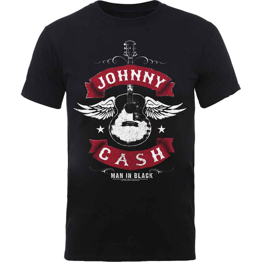 Johnny Cash T-Shirt: Winged Guitar