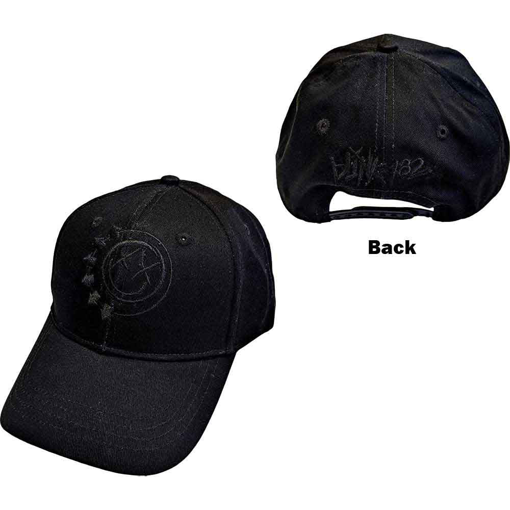 Blink-182 Baseball Cap: Black Six Arrow Smile