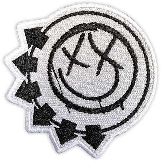 Blink-182 Patch: Black Six-Arrow Smile