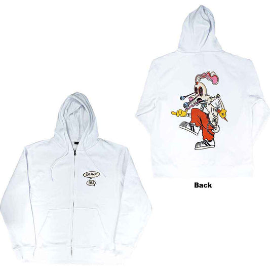 Blink-182 Zipped Hoodie: Roger Rabbit