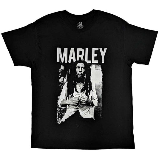 Bob Marley T-Shirt: Black & White