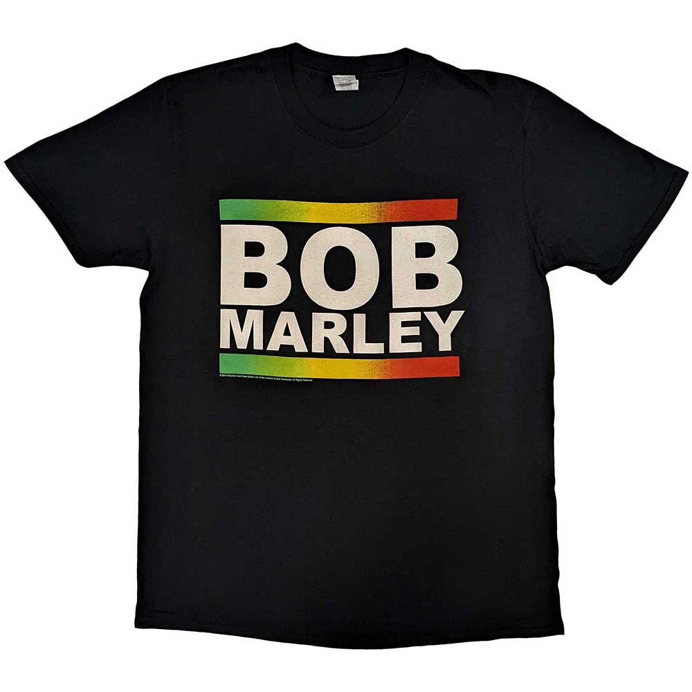 Bob Marley T-Shirt: Rasta Band Block