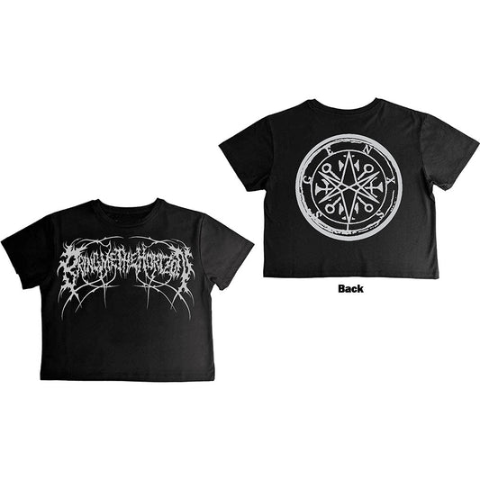 Bring Me The Horizon Ladies Crop Top: Metal Logo Genxsis
