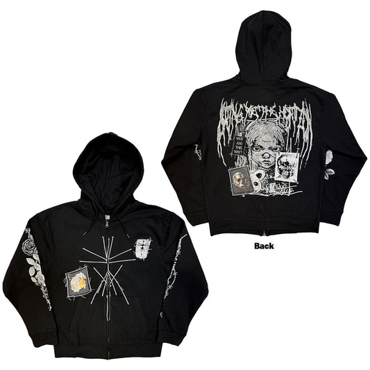 Bring Me The Horizon Zipped Hoodie: Nailed Symbol