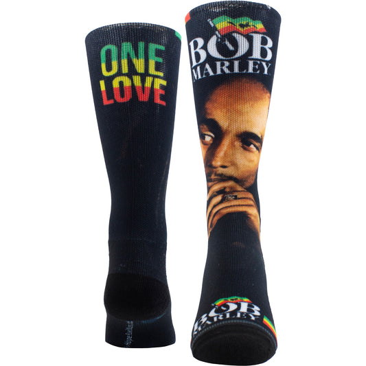 Bob Marley Crew Socks: One Love Sublimation