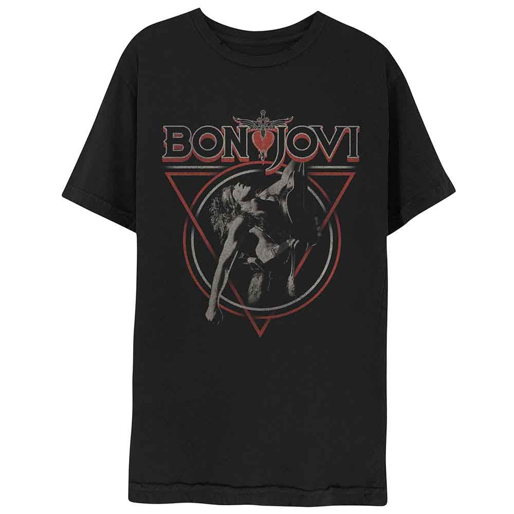 Bon Jovi T-Shirt: Triangle Overlap