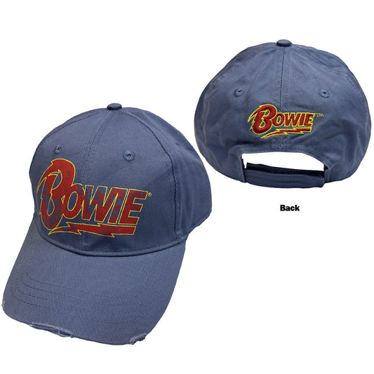 David Bowie Baseball Cap: Flash Logo