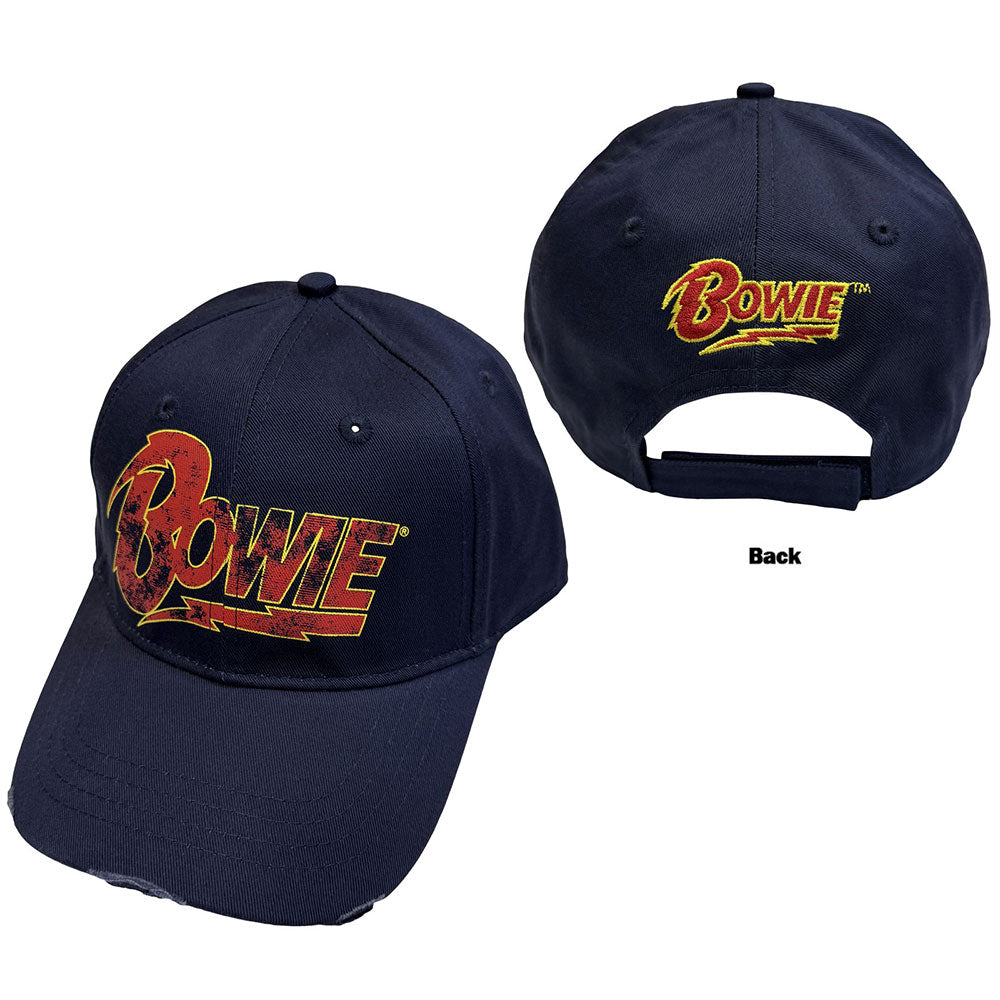 David Bowie Baseball Cap: Flash Logo