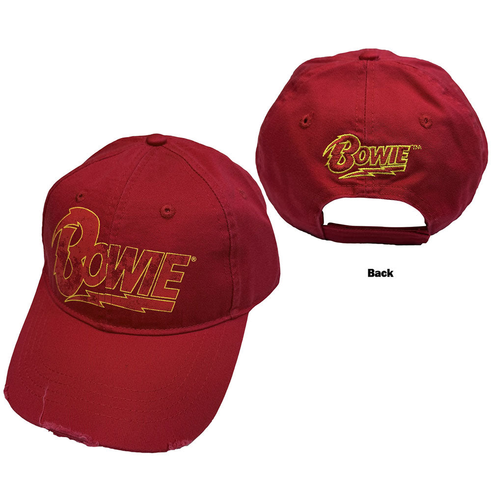 David Bowie Baseball Cap: Flash Logo