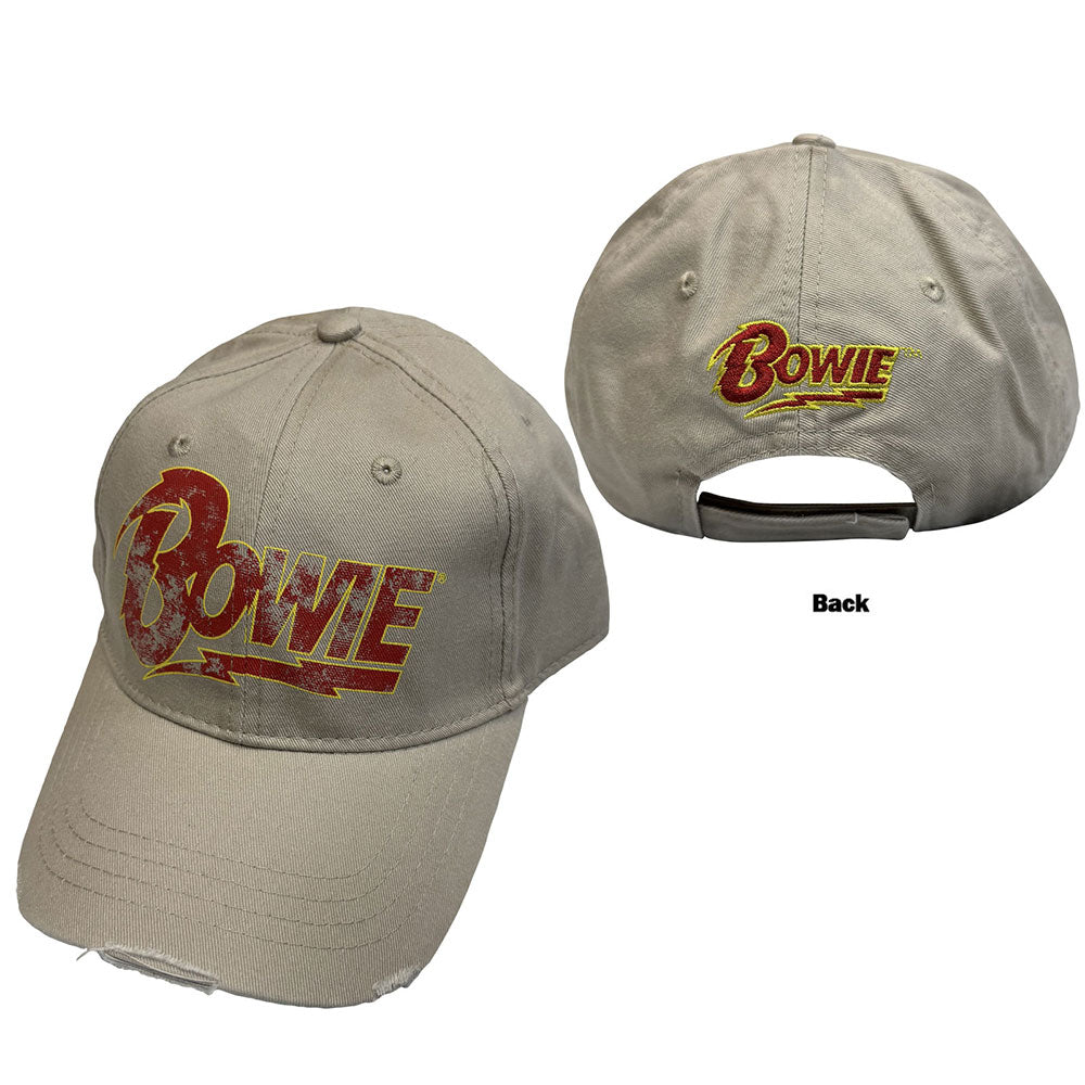 David Bowie Baseball Cap: Flash Logo