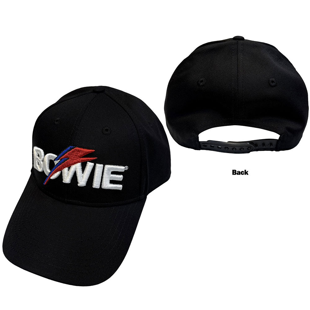 David Bowie Baseball Cap: Aladdin Sane Bolt Logo