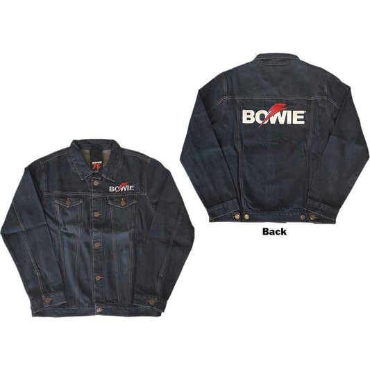David Bowie Denim Jacket: Flash Logo