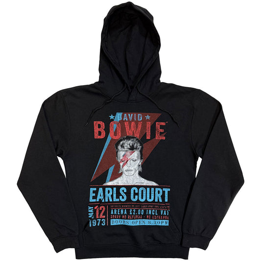 David Bowie Pullover Hoodie: Earls Court '73 Eco